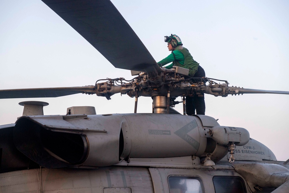 USS Dwight D. Eisenhower Conducts Routine Operations in the Red Sea