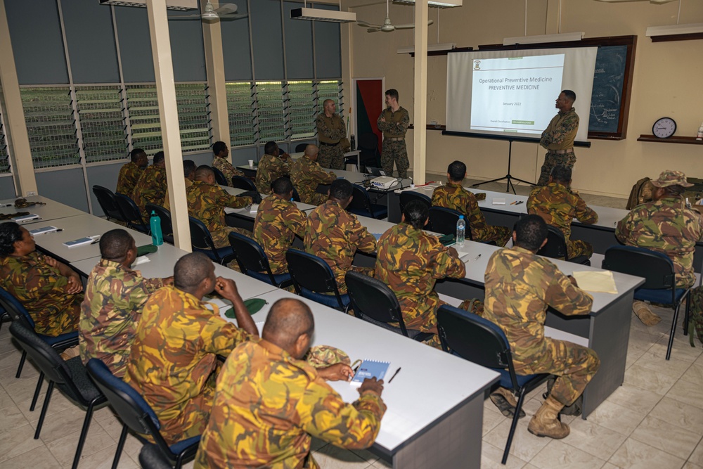 MRF-D 24.3: U.S. Navy, PNGDF medical personnel practice preventative medicine procedures