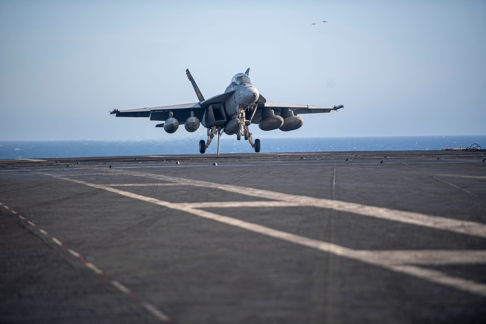 USS Dwight D. Eisenhower Conducts Flight Operations in the Red Sea