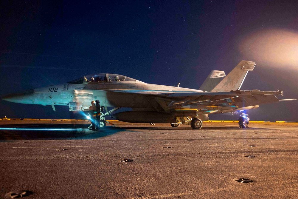 reUSS Dwight D. Eisenhower Conducts Flight Operations in the Red Sea