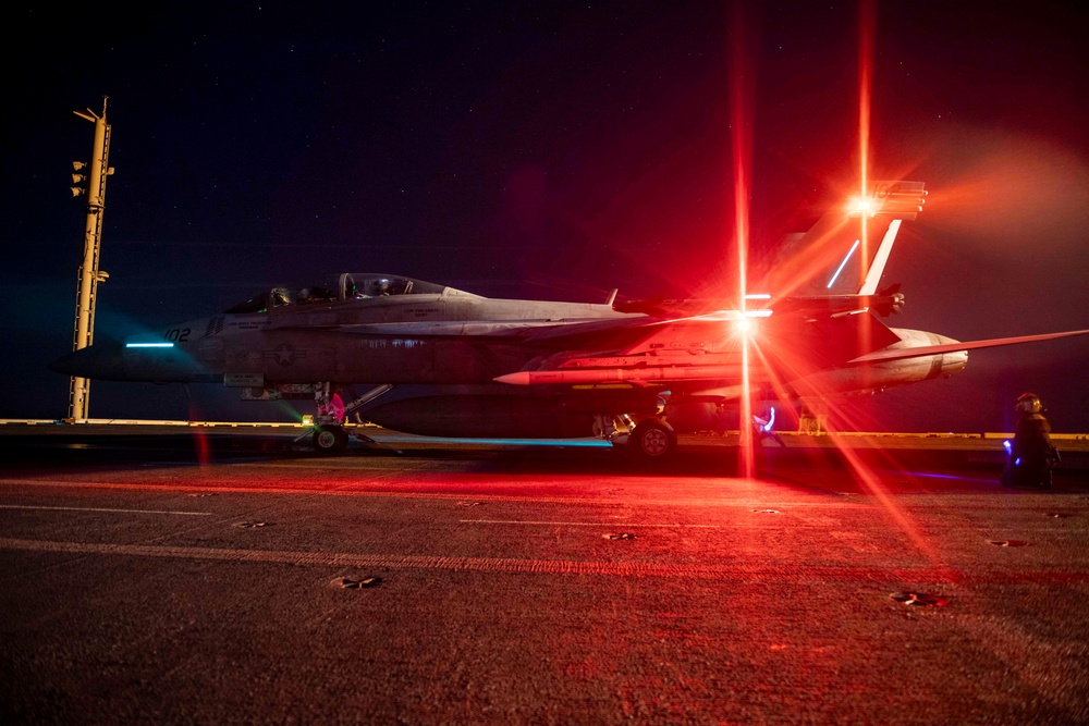 USS Dwight D. Eisenhower Conducts Flight Operations in the Red Sea