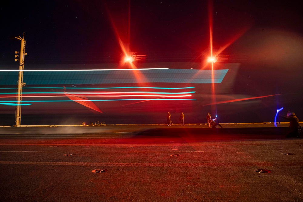 USS Dwight D. Eisenhower Conducts Flight Operations in the Red Sea