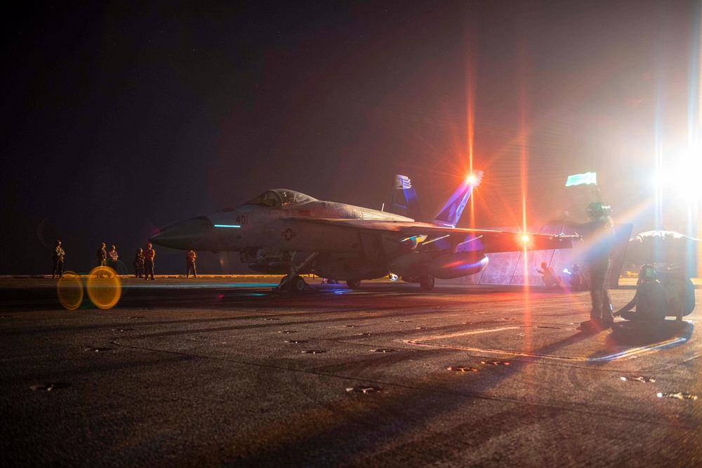 USS Dwight D. Eisenhower Conducts Flight Operations in the Red Sea