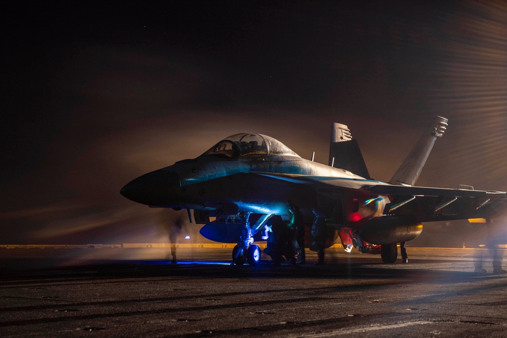 USS Dwight D. Eisenhower Conducts Flight Operations in the Red Sea