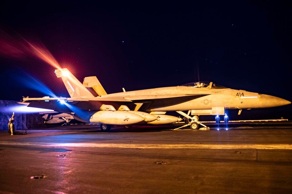 USS Dwight D. Eisenhower Conducts Flight Operations in the Red Sea