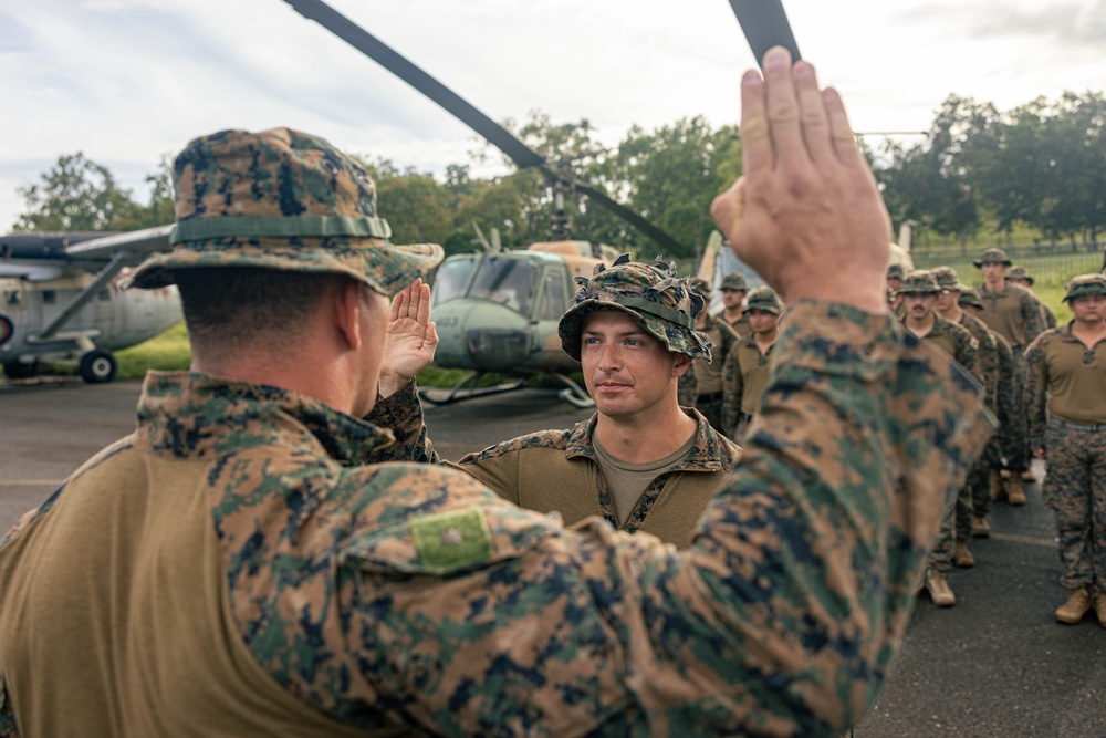 MRF-D 24.3 spotlight: Staff Sgt. Luke gets promoted to SNCO in PNG