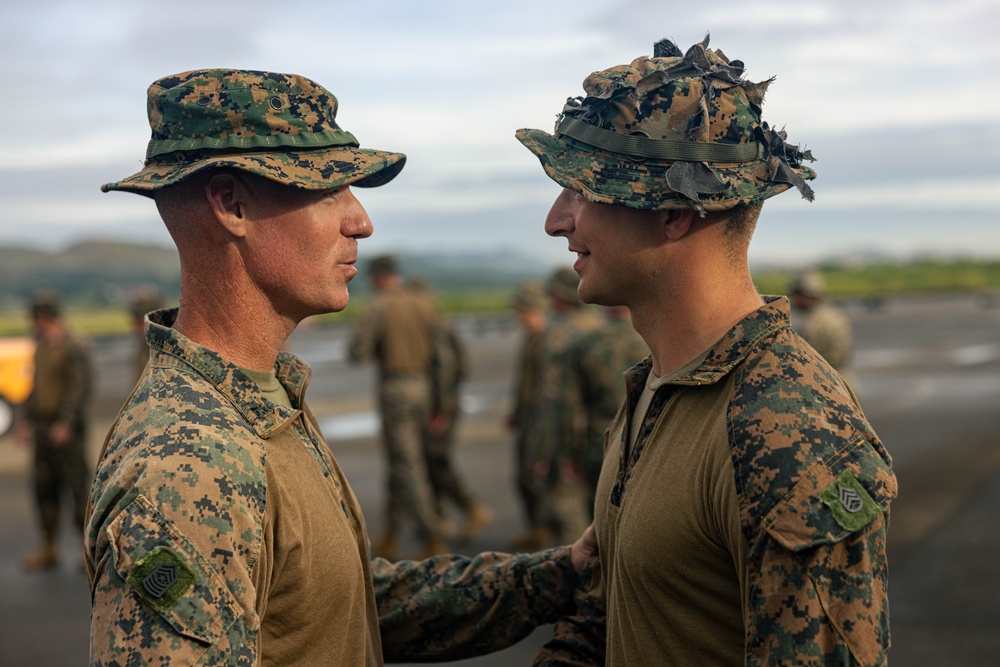 MRF-D 24.3 spotlight: Staff Sgt. Luke gets promoted to SNCO in PNG