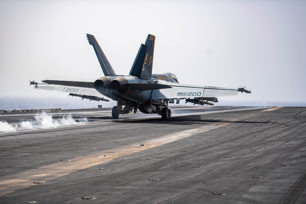 USS Dwight D. Eisenhower Conducts Flight Operations in the Red Sea