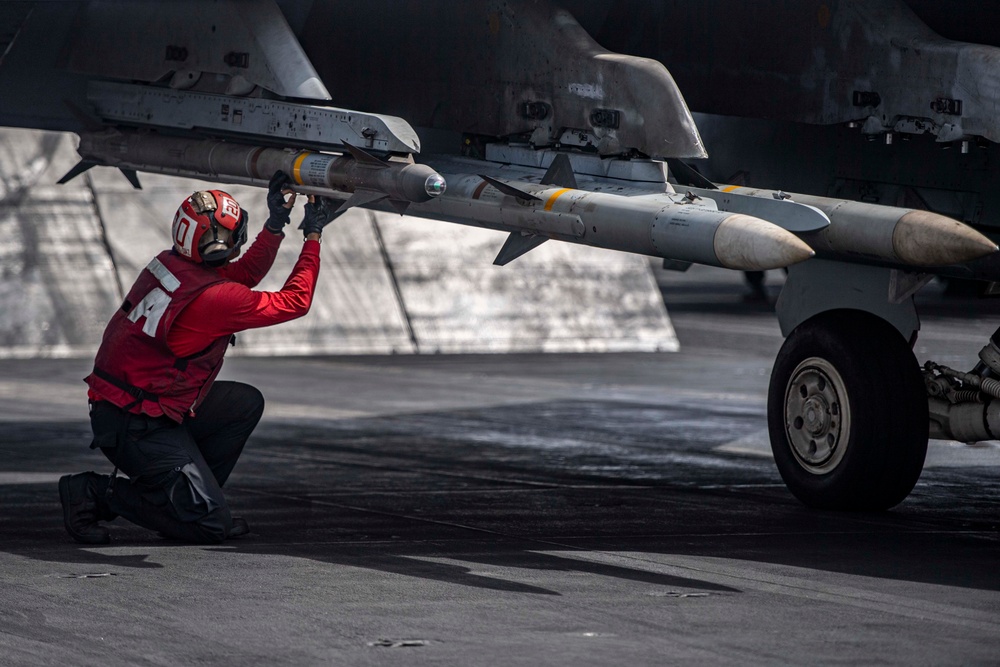 USS Dwight D. Eisenhower Conducts Flight Operations in the Red Sea