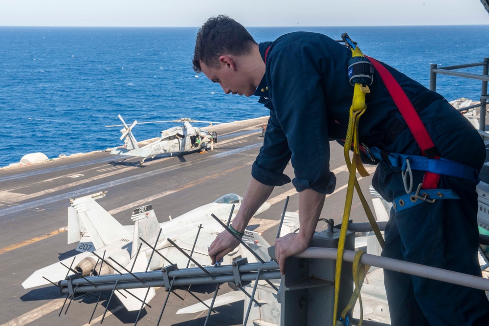 USS Dwight D. Eisenhower Conducts Routine Operations in the Red Sea