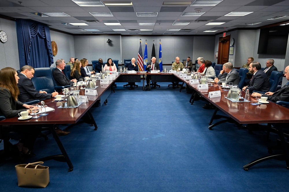 SecAF Kendall, PTDO USecAF Jones, CSAF Allvin, VCSO Guetlein host veteran and military service organization roundtable