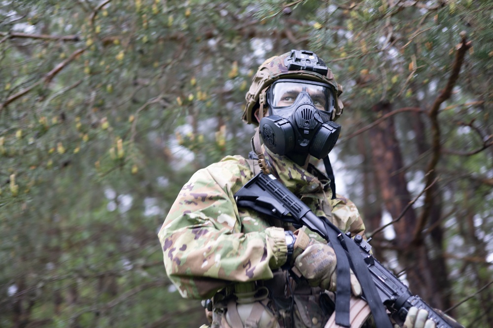 DVIDS - Images - V Corps Best Squad Competition CBRN Lane [Image 2 of 5]