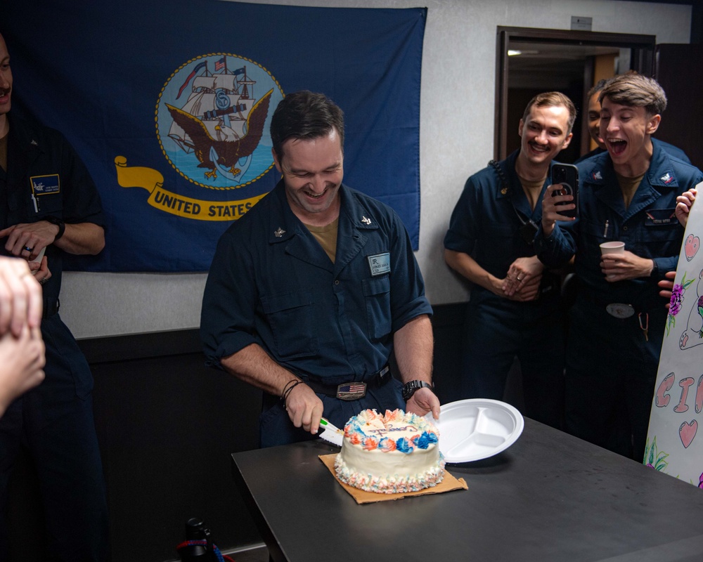 Gender Reveal Aboard Theodore Roosevelt