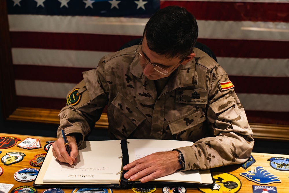 Spanish Navy Vice Adm. Visits USS Gerald R. Ford