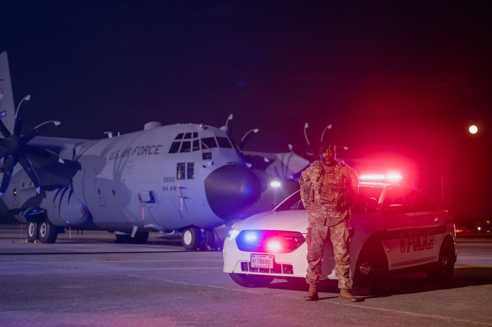 Reserve Citizen Airmen Watch Over Dobbins as Night Falls