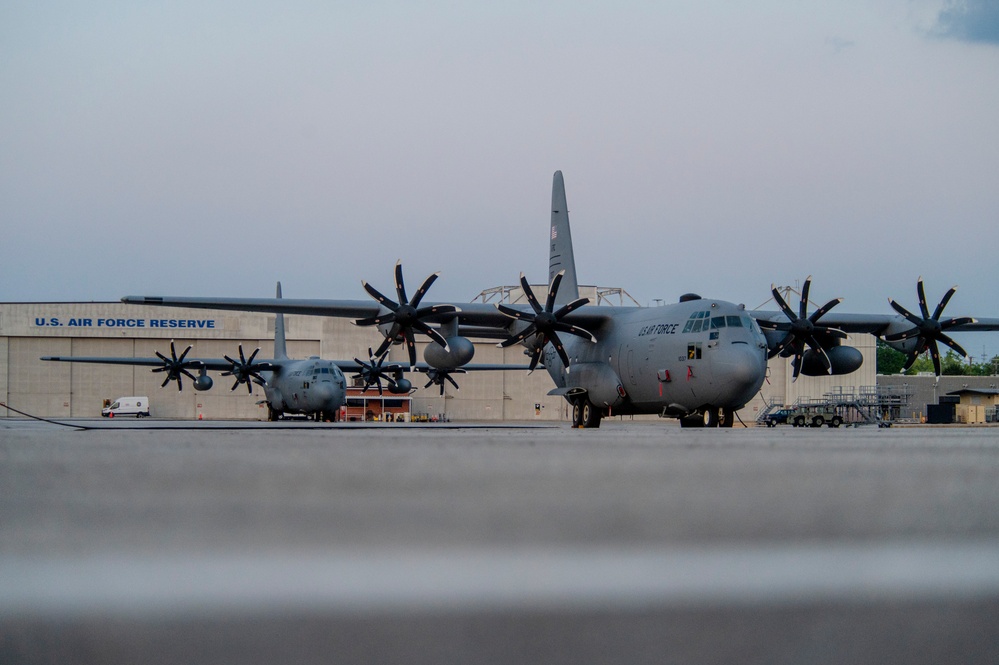 Reserve Citizen Airmen Watch Over Dobbins as Night Falls