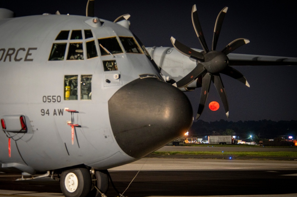 Reserve Citizen Airmen Watch Over Dobbins as Night Falls