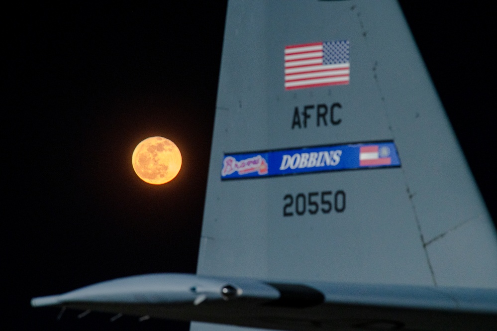 Reserve Citizen Airmen Watch Over Dobbins as Night Falls