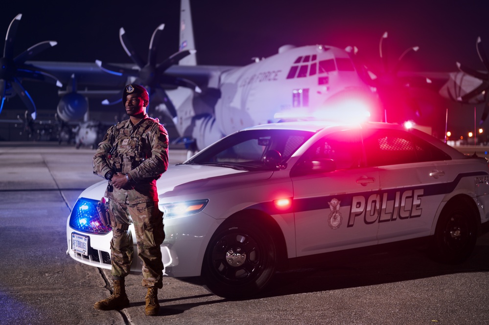 Reserve Citizen Airmen Watch Over Dobbins as Night Falls