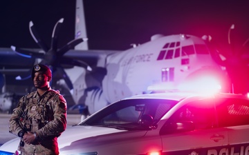 Reserve Citizen Airmen Watch Over Dobbins as Night Falls