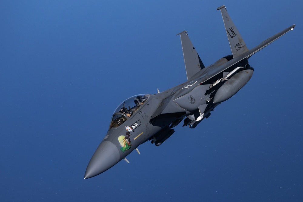 F-15Es conduct mission with E/A-18G in CENTCOM