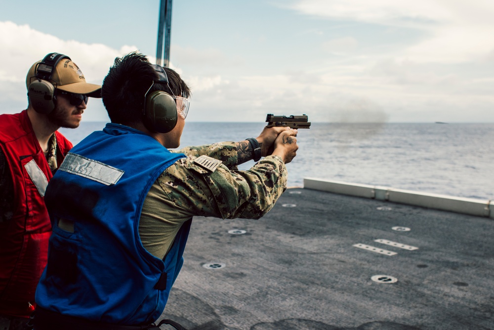 George Washington Conducts an M-18 Gun Shoot