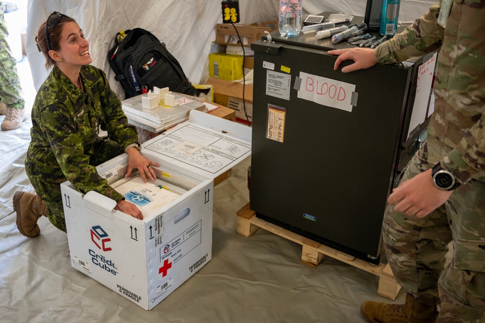 U.S. and Canadian forces conduct first-ever two-way blood swap