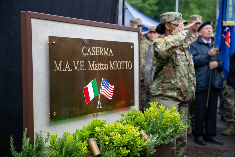 Longare Base Named in Honor of Fallen Italian Soldier