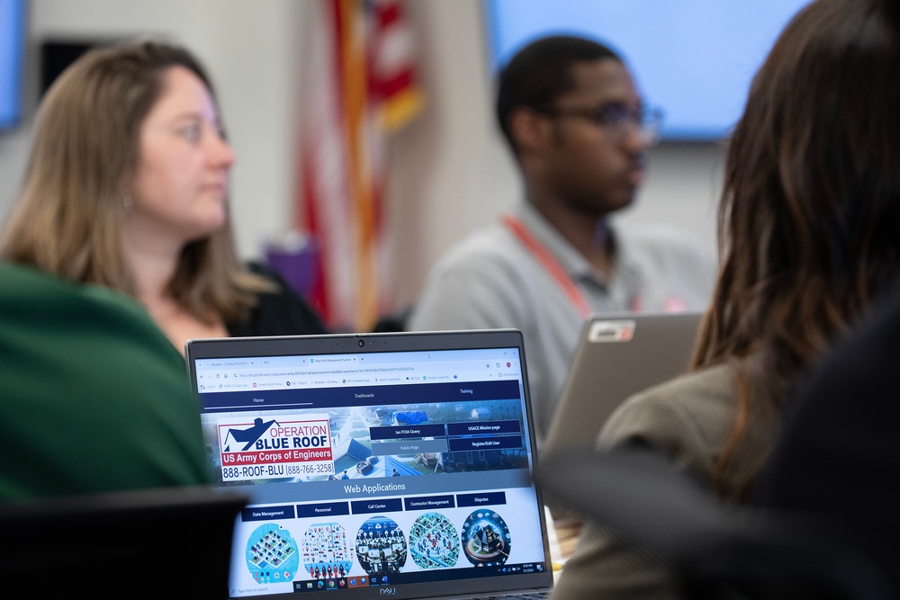 Operation Blue Roof training prepares district employees for upcoming hurricane season