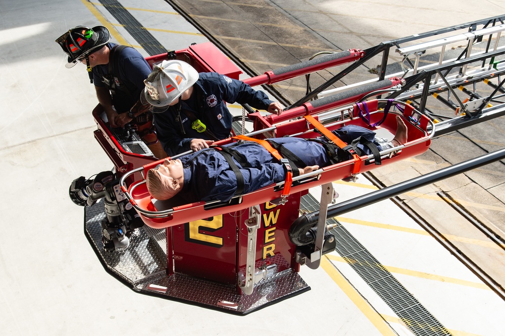 Dover Fire Department train with Dover AFB first responders