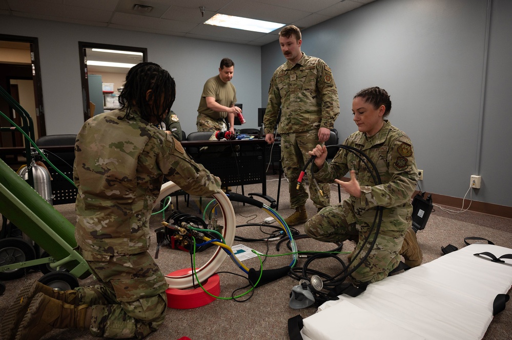 354th MDG holds hyperlite chamber training