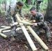 Pennsylvania Army National Guard Soldier builds ladder during 2024 Region II Best Warrior Competition