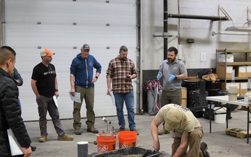 Concrete is hard: Materials workshop keeps technical staff skills sharp