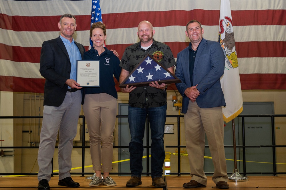 182nd Airlift Wing celebrates retirees May 4, 2024
