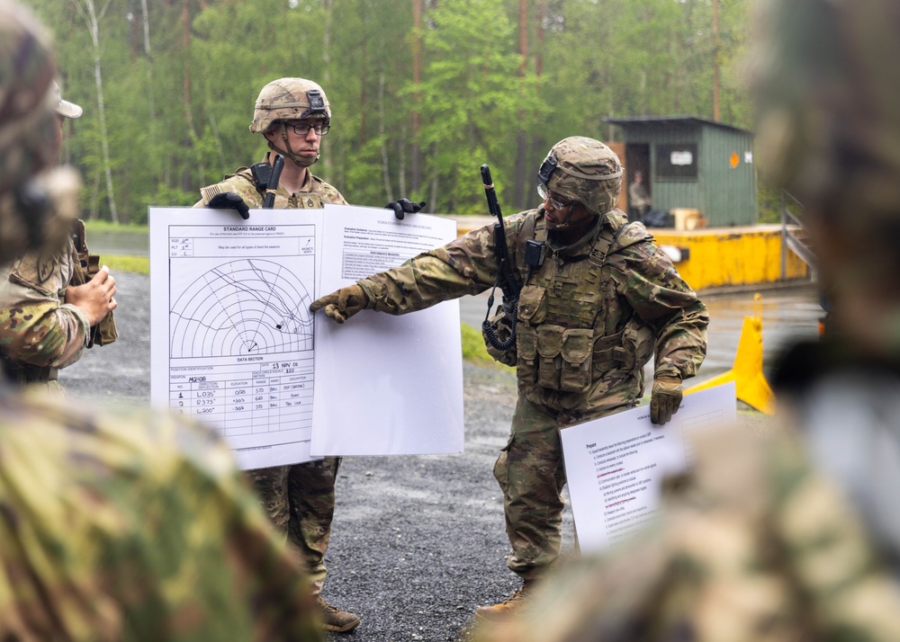 V Corps Best Squad Competition M249 Qualification Range Lane
