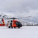 Coast Guard MH-60 Jayhawk helicopter aircrews from Air Station Astoria train above Mount St. Helens
