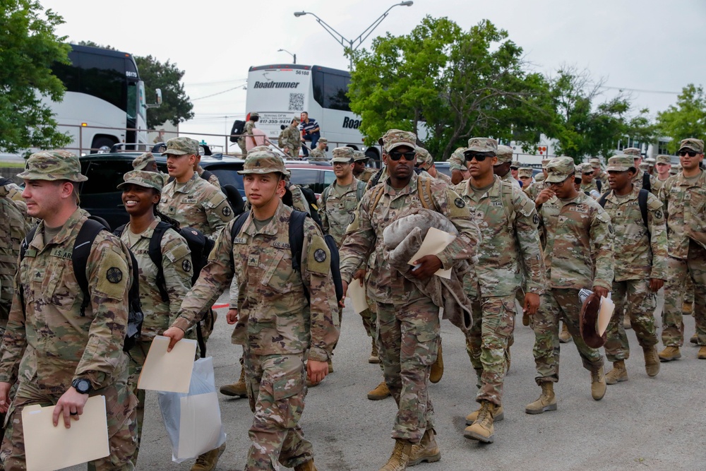 13th Armored Corps Sustainment Command Return from Deployment