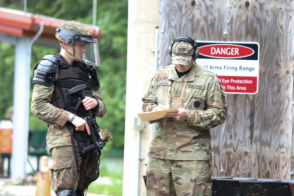 West Virginia Army National Guard Soldier participates in Non lethal Familiarization R2BWC24