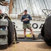 Divers inspect Coast Guard Cutter Eagle