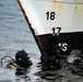 Divers inspect Coast Guard Cutter Eagle