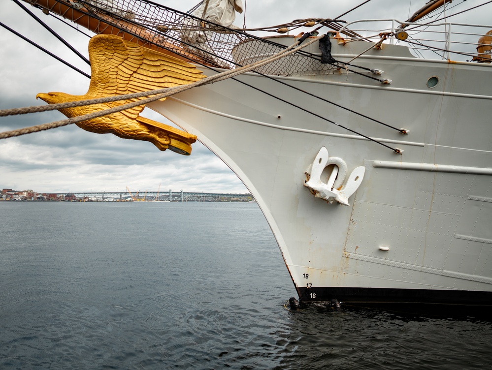 Divers inspect Coast Guard Cutter Eagle