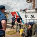 Divers inspect Coast Guard Cutter Eagle