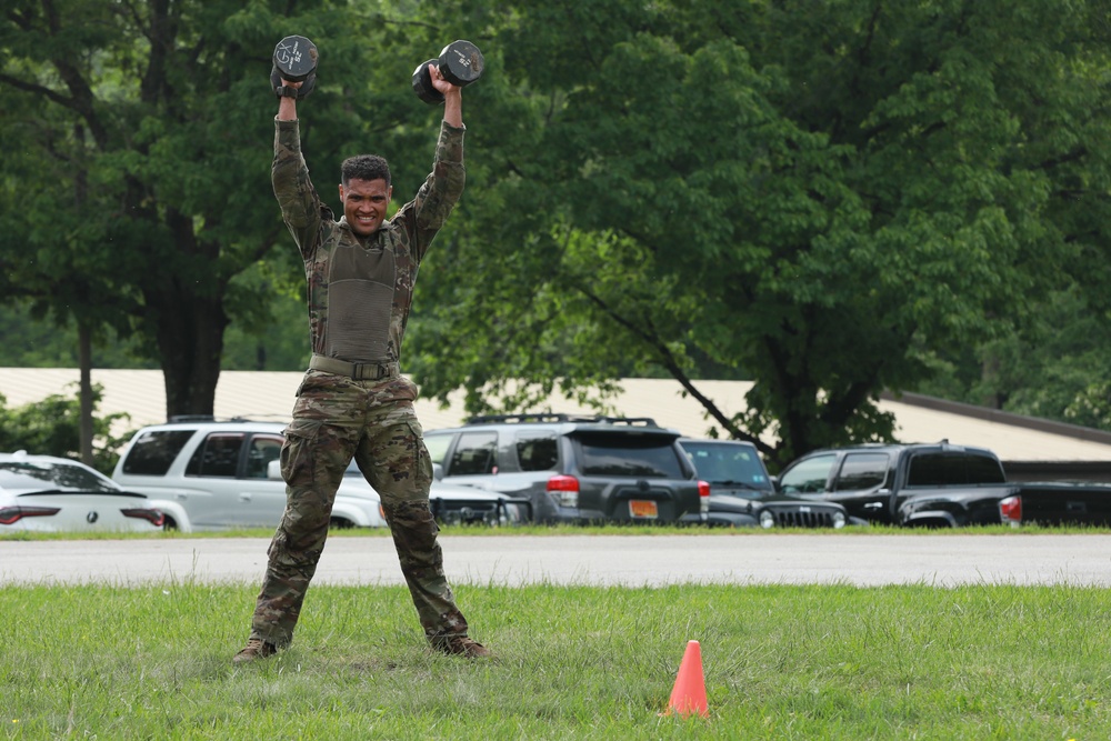 Maryland Army National Guardsman Conducts High Intensity Interval Training – Maryland Region II Best Warrior Competition 2024