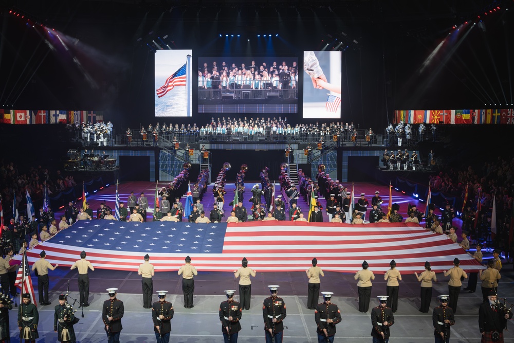 NATO Performers come together for the U.S. National Anthem