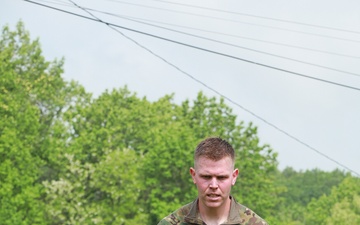 Maryland Army National Guardsman Conducts High Intensity Interval Training – Maryland Region II Best Warrior Competition 2024