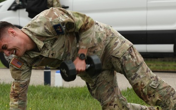 Pennsylvania Army National Guard Soldier participates in the High Intensity Interval Training