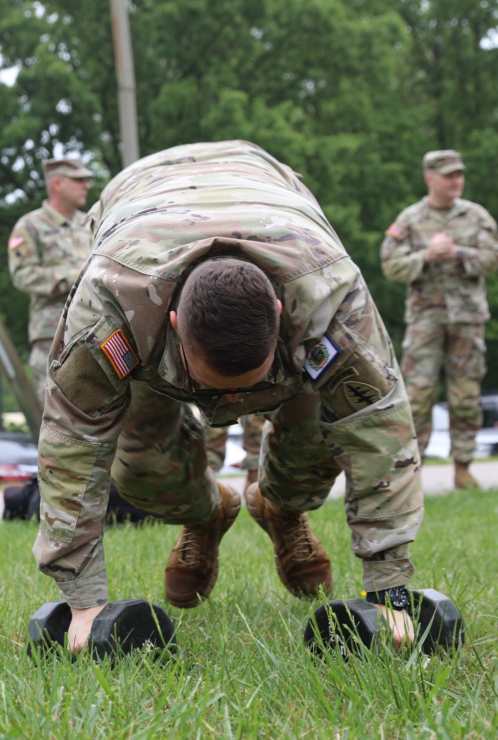 West Virginia Army National Guard Soldier participates in the High Intensity Interval Training