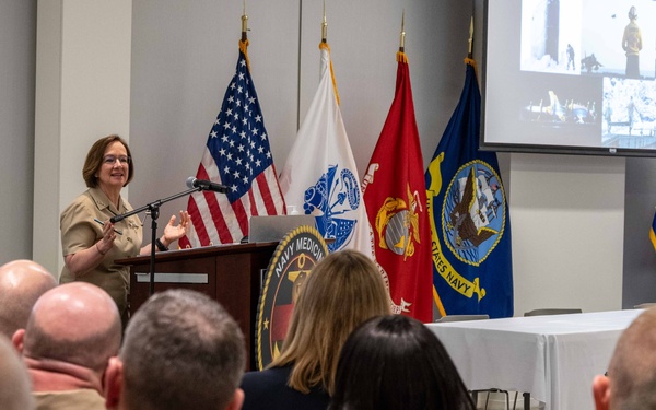 CNO delivers remarks at the Surgeon General's Leadership Symposium