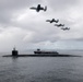 USS Nebraska Escorted by USAF A-10s, USCG