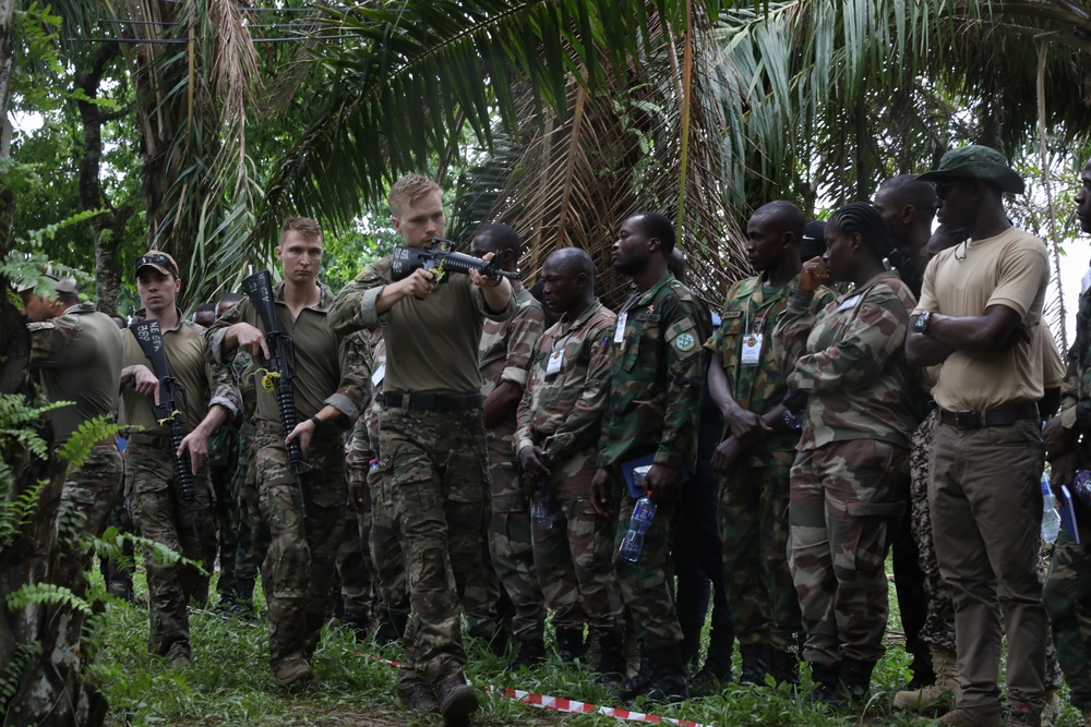 10 African Nations Conduct Medical and Close Quarters Combat Training During Obangame Express 2024